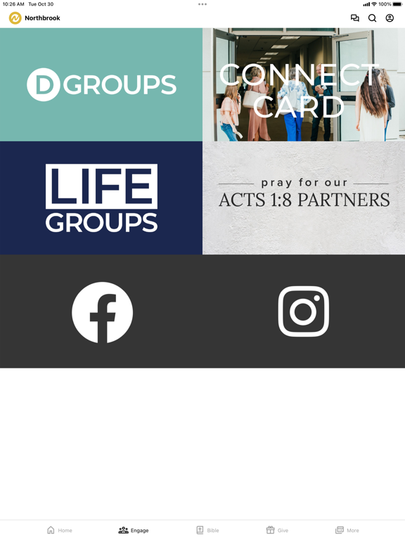 Northbrook Baptist iPad screenshot 2 - Education app