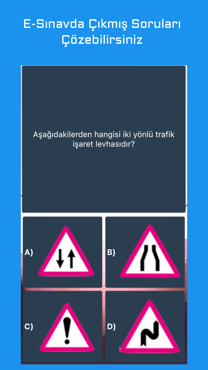 Ehliyet Sınavı Çıkmış Sorular