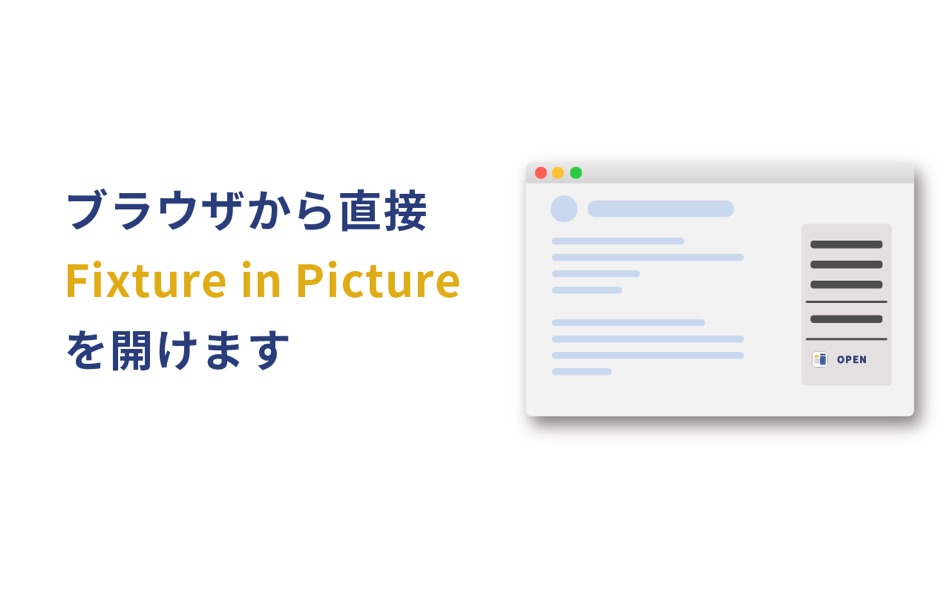 #1. Fixture in Picture for Safari (macOS) 由: Hiroyasu Niitsuma