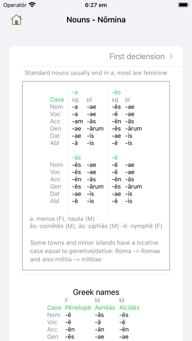 gramLAT - Latin grammar Screenshot