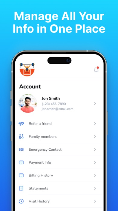 Gym Assistant MemberConnect Screenshot