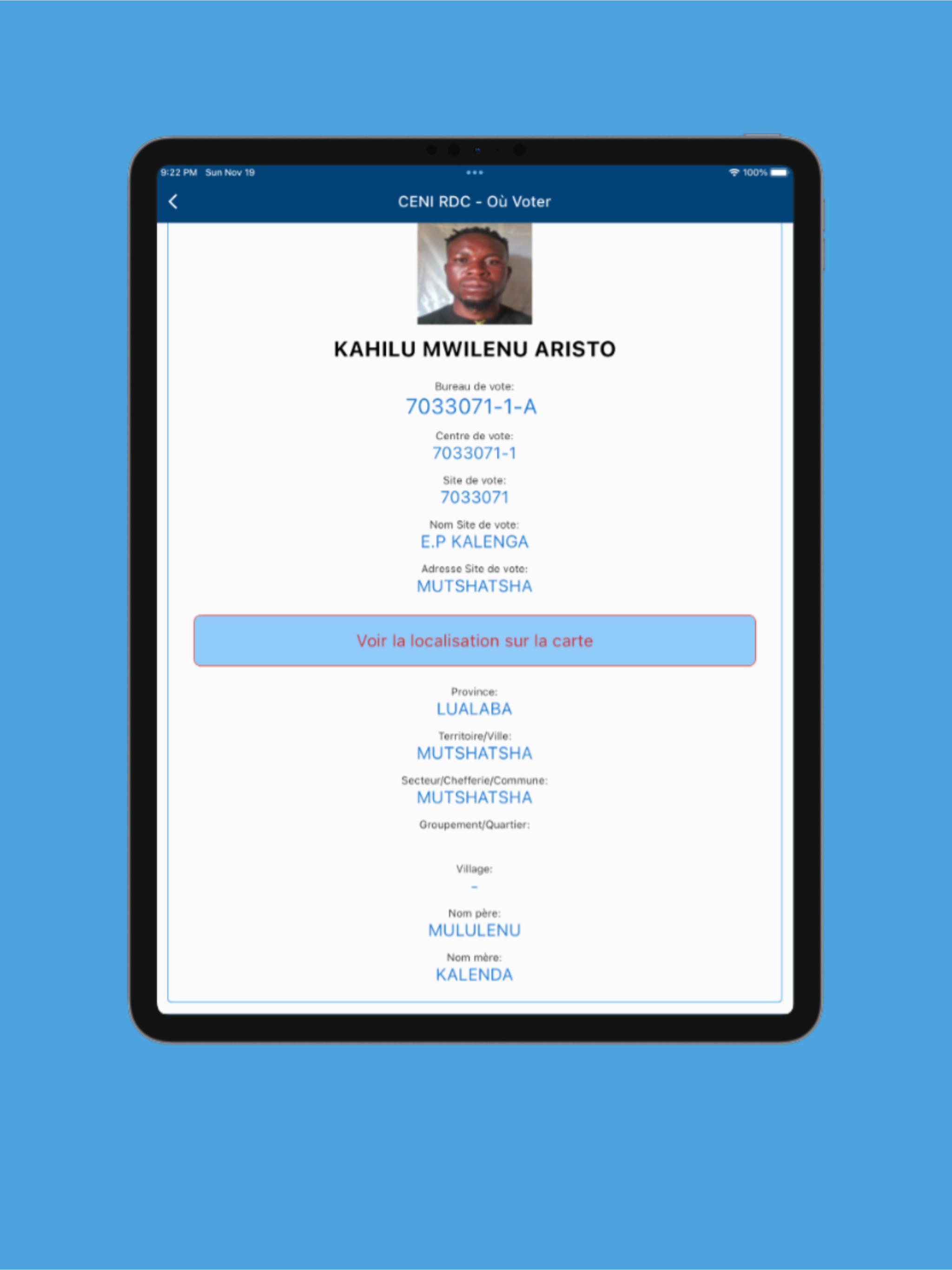 CENI RDC Mobile