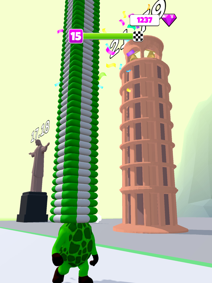 Real Long Neck Run Ring stack