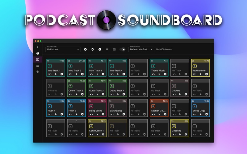 Podcast Soundboard Screenshot
