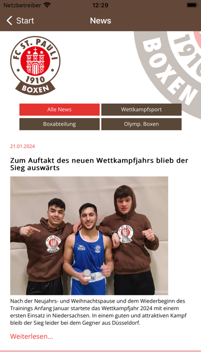 FC St. Pauli Boxabteilung Screenshot