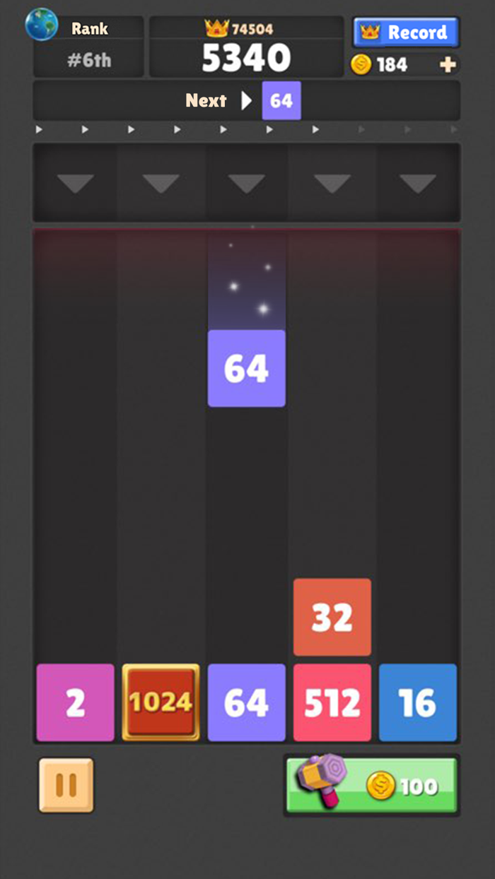 Drop The Number  Merge Puzzle