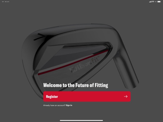 Wilson Fit AI Golf iPad screenshot 1 - Sports app