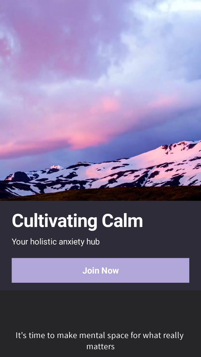 Cultivating Calm