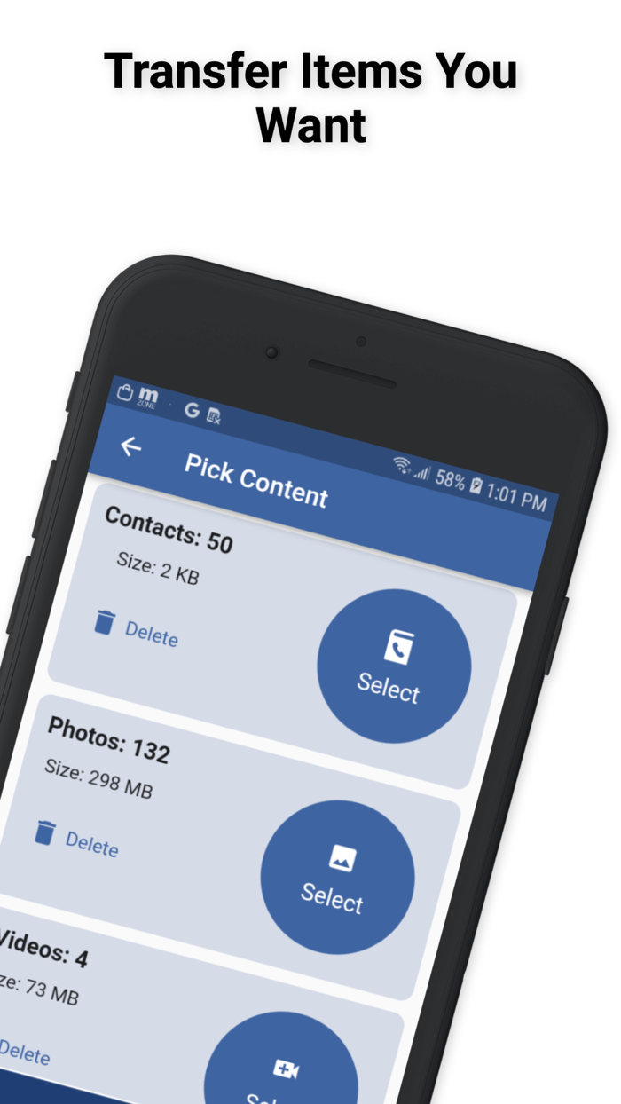 Content Transfer Contacts-File