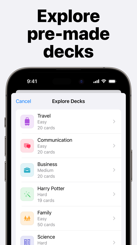 #3. Vocabify Learn with Flashcards (iOS) By: Dzmitry Viarenich