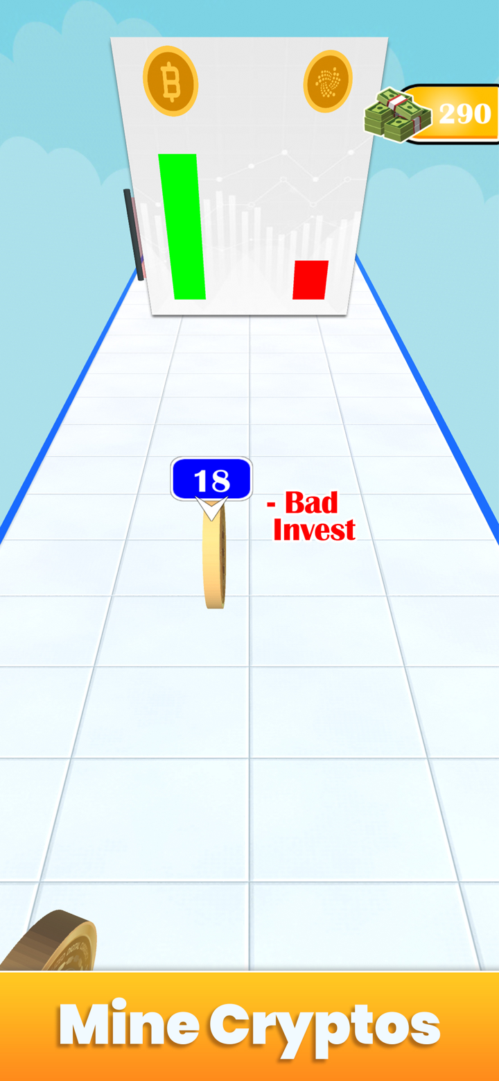 Crypto Rush 3D Coin Roll Race screenshot 4