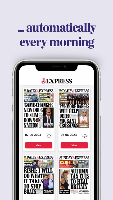 Daily Express Newspaper Screenshot