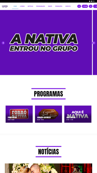 Nativa FM Bauru Screenshot