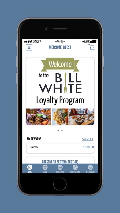 The Bill White Loyalty Program Screenshot