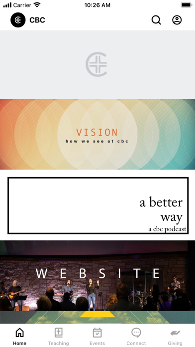 Crossroads Bible Church App Screenshot
