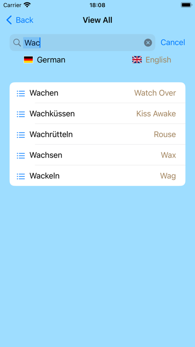 German Verbs! Screenshot