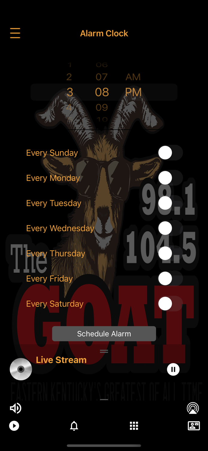 98.1 and 104.5 The GOAT