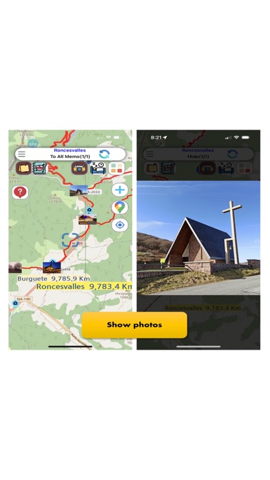 Camino Map : French way Screenshot