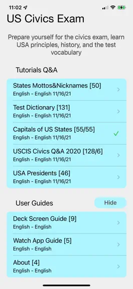 Game screenshot US Citizenship Test 2022/2023 apk