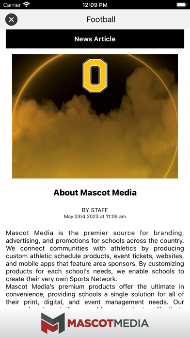 O'Dowd Athletics Screenshot