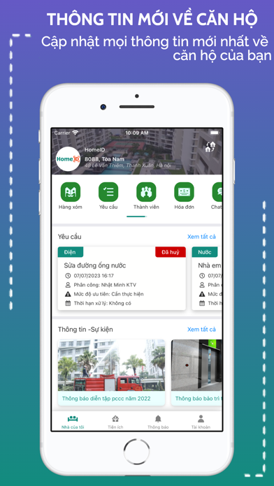 HomeID Cư dân Screenshot 1 - AppWisp.com HomeID Cư dân Screenshot 1 - AppWisp.com