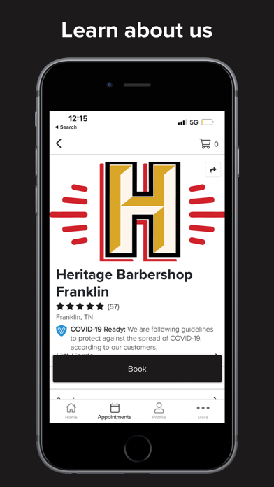 Heritage Barbershop Screenshot