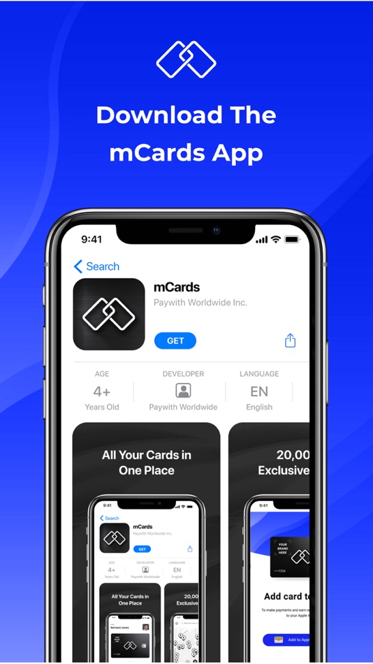 #1. mCards (iOS) 由: PayWith Worldwide Inc