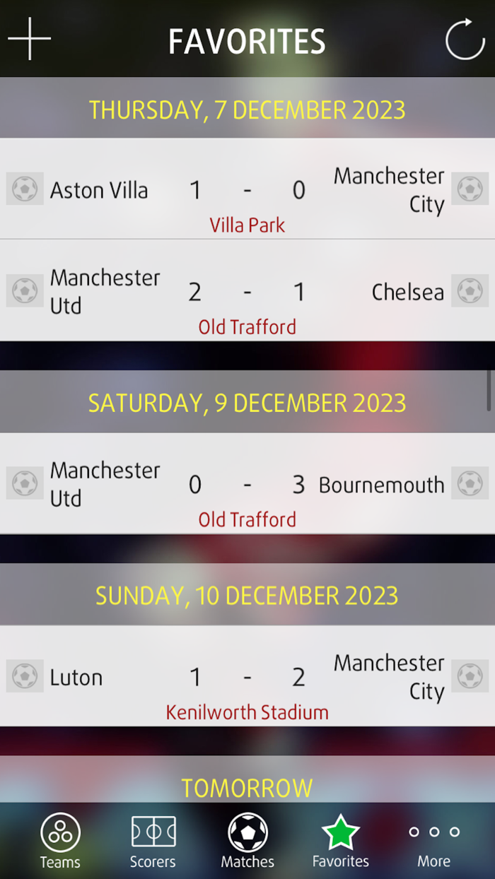 English Football Live Score
