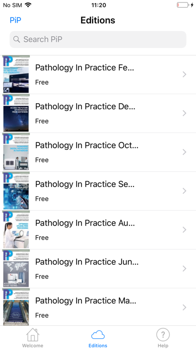 Clinical Services Journal Screenshot