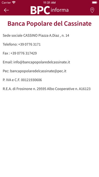 BPC Informa Screenshot