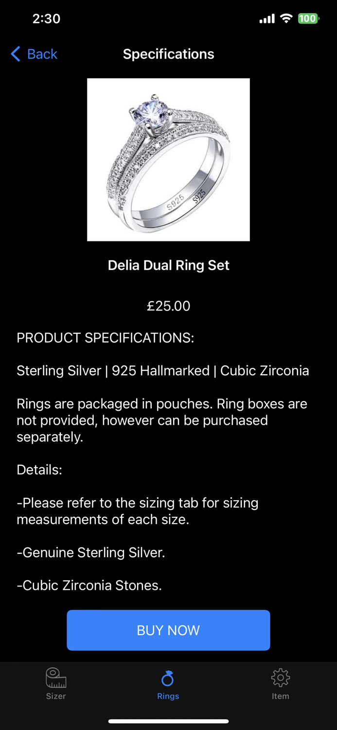 Ring Sizer by Diamond Galore