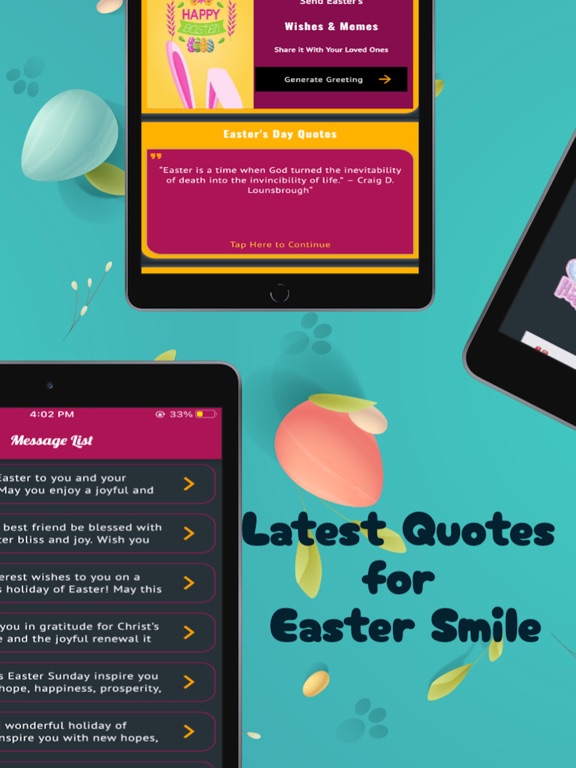 Screenshot #5 pour JoyeuxjourdePâquessouhaitedes