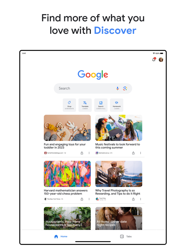 ‎Google - More ways to search Screenshot