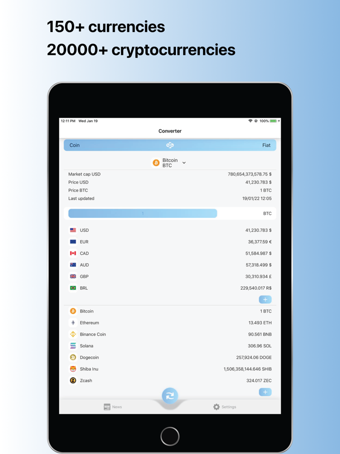 Coin Converter Crypto XE calc