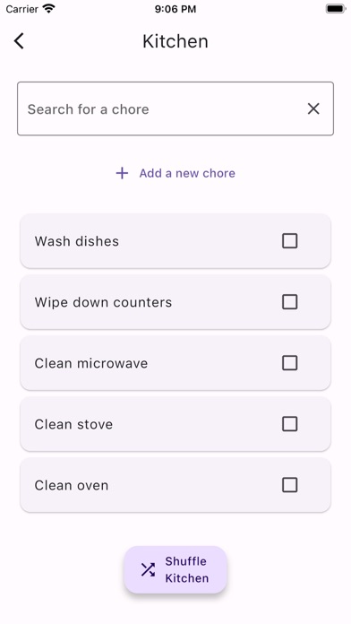 Chore Shuffle Screenshot