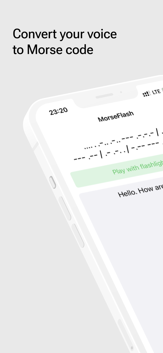 MorseVoise – Message in Morse