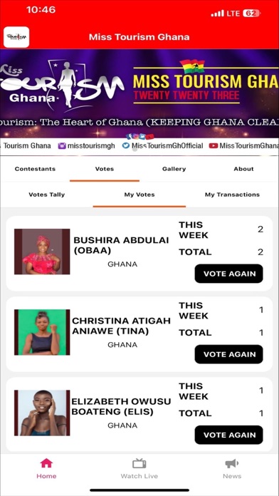 Miss Tourism Ghana Screenshot