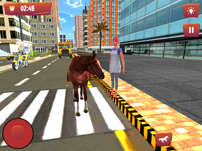 Wild Horse City Simulation 3D