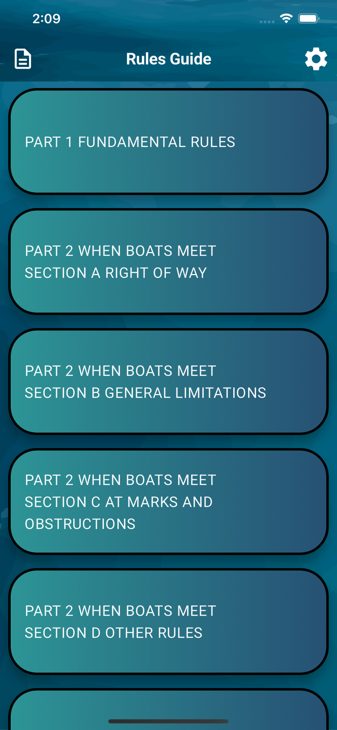 Sailing Rules Pocket Guide