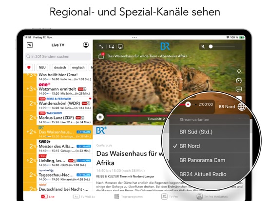Live TV IPTV Stream iPad screenshot 4 - Entertainment app