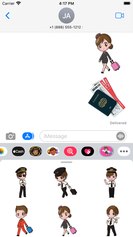 Pilot & Cabin Crew Stickers - 1.1 - (iOS)