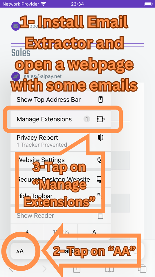 #1. Email Extractor for Safari (macOS) By: Mustafa Alpay