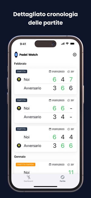 Padel Watch: Conta i punti su App Store