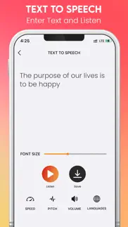 text to speech-voice recorder iphone screenshot 1