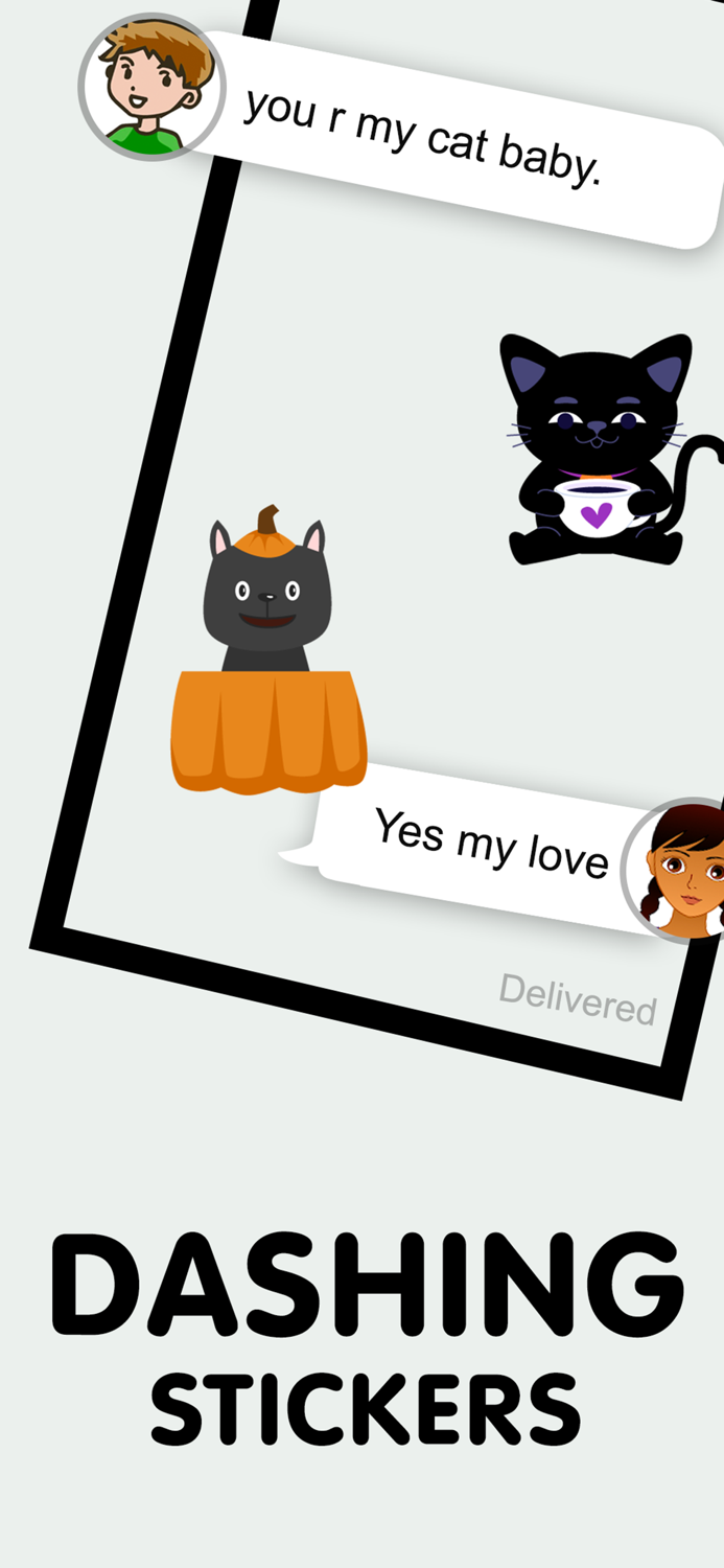Animated Black Catmoji GIF
