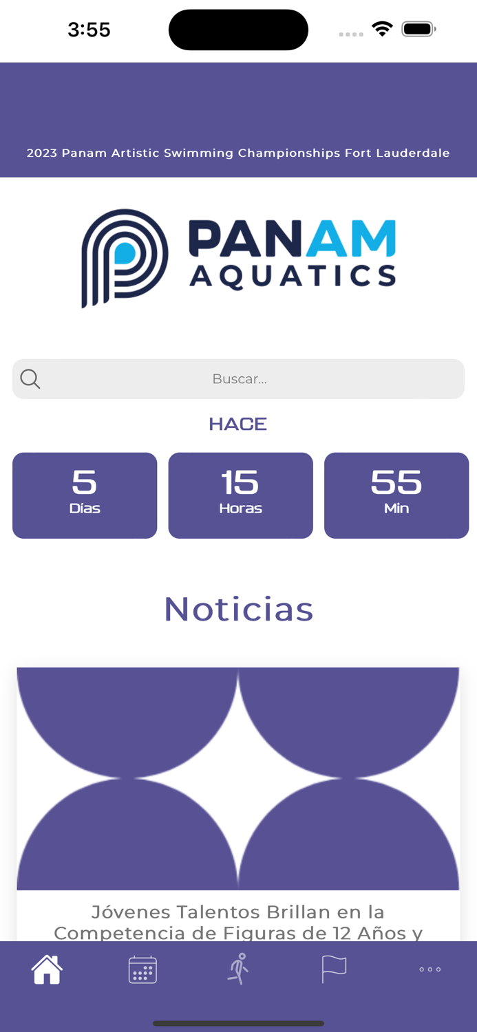 PanAm Aquatics Events