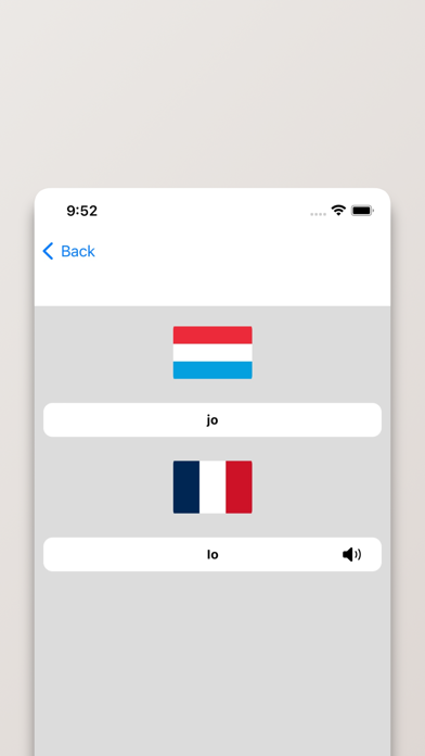 Luxembourgeois-Français Screenshot