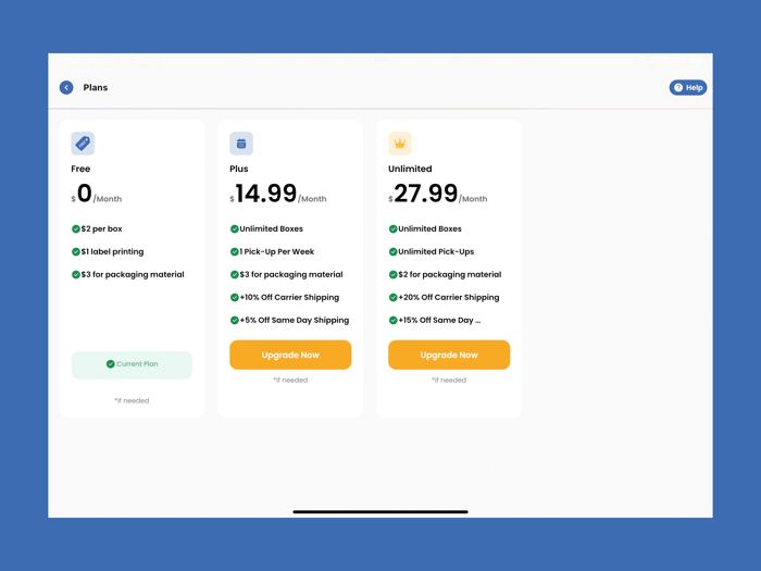 BoxHero - Returns and Shipping