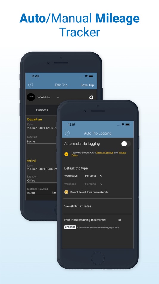 #5. Simply Auto: Mileage Tracker (iOS) โดย: Mrigaen Kapadia