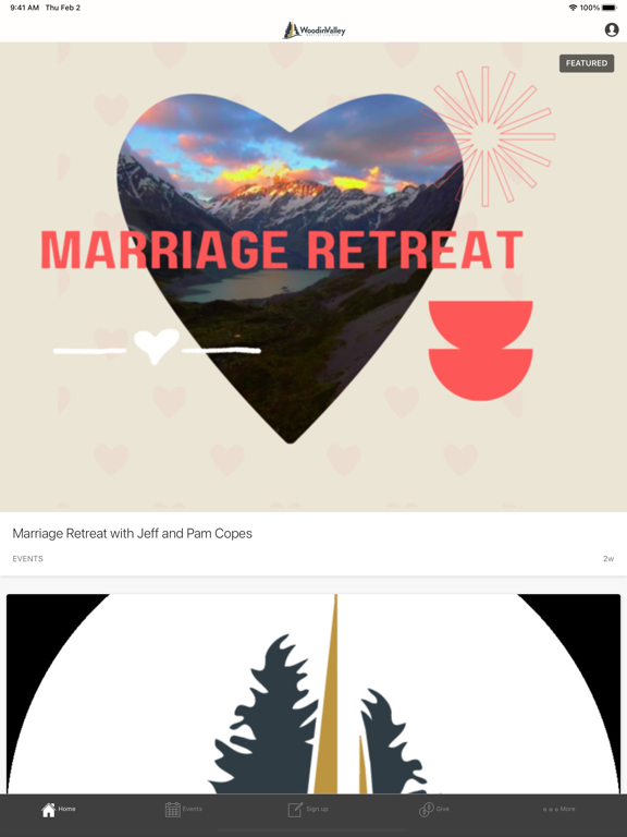 Woodin Valley iPad screenshot 1 - Lifestyle app